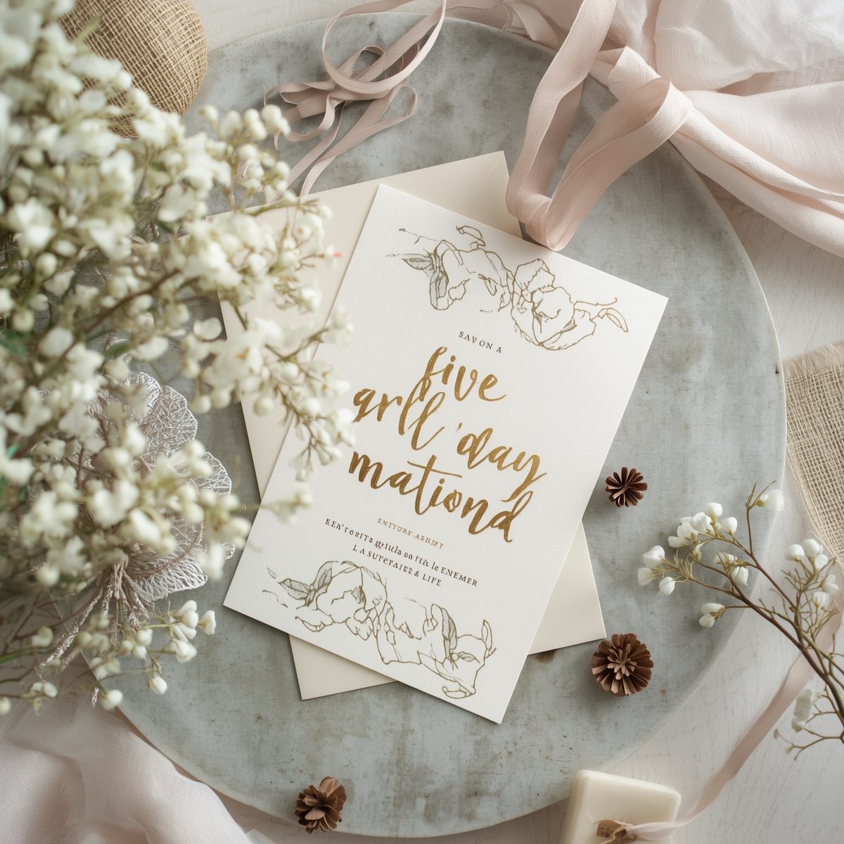 Selectie van premium papier en materialen